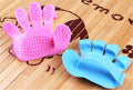 Rubber Pet Cleaning Massaging Grooming Glove Brush your brand