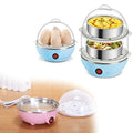 Egg Boiler / Poacher / Cooker / Electric Steamer (2 Layer) - Shopmania Wholesale