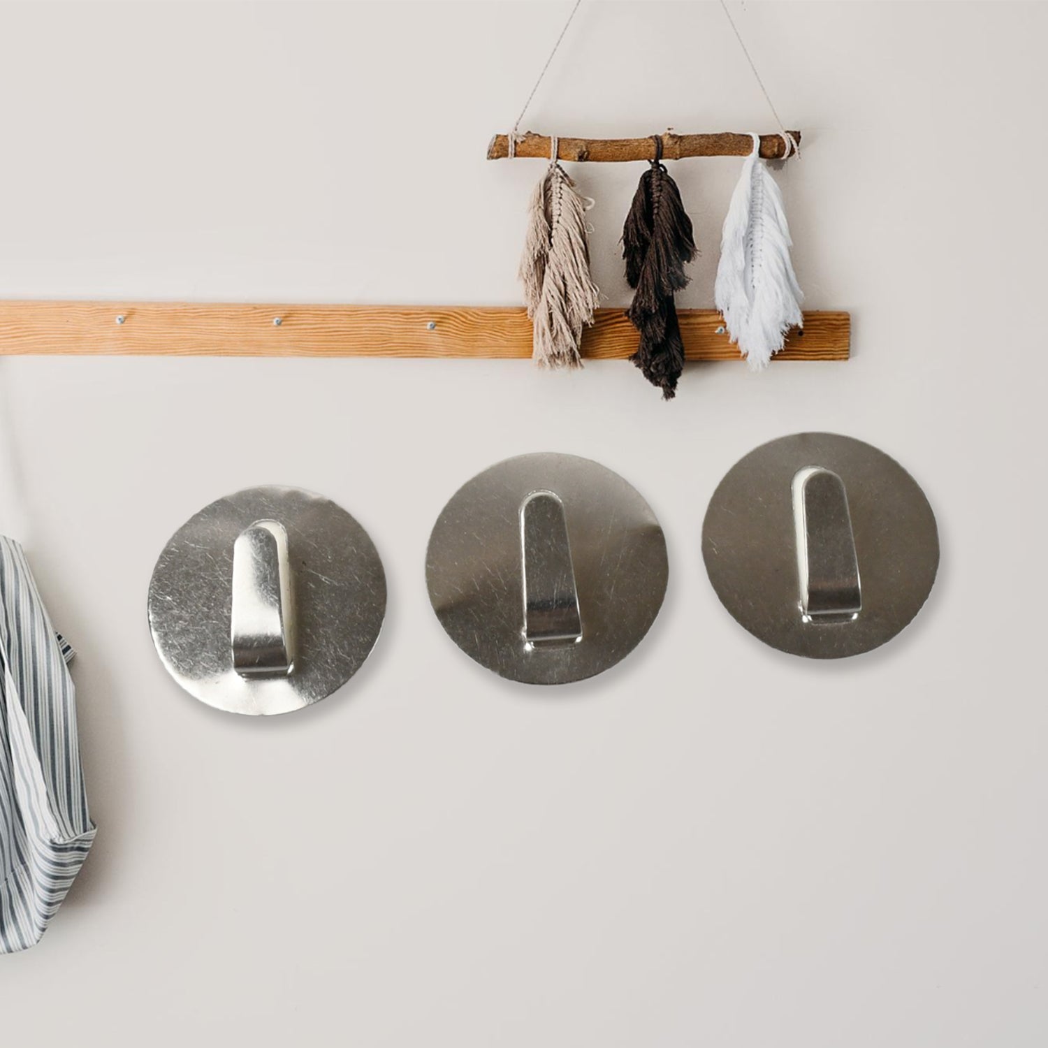 Self- Adhesive Hooks, Heavy Duty Wall Hooks Hangers Stainless Steel Waterproof Sticky Hooks for Hanging Robe Coat Towel Kitchen Bathroom and. your brand