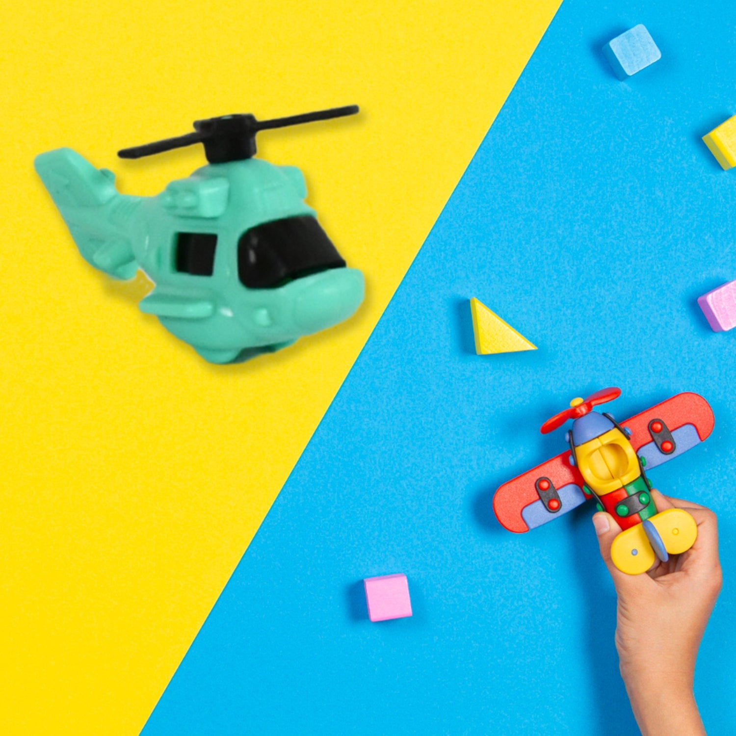 Small DIY Helicopter Toy, Small Kid's Toy, Rotating Tail  Wing DIY Helicopter (30 Pc Set)