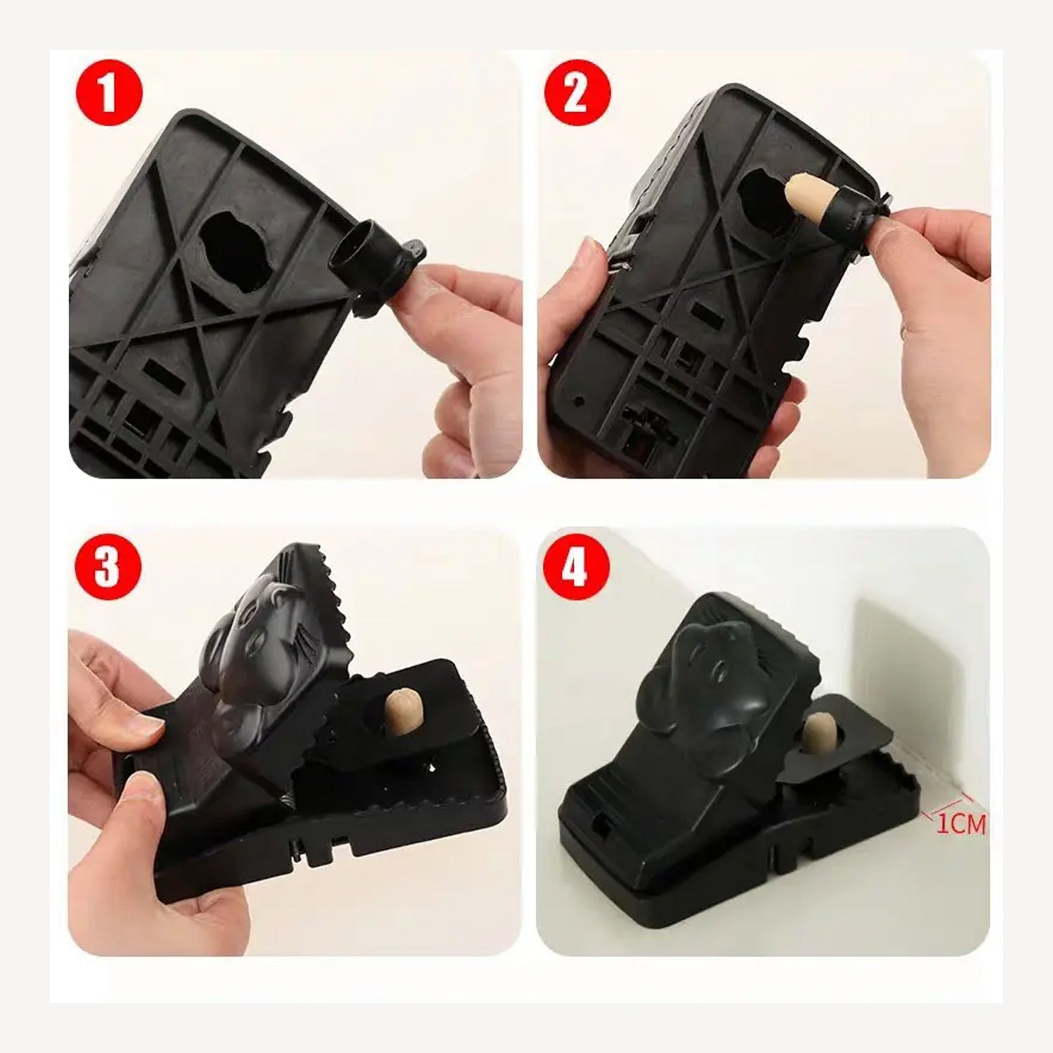 Mouse Catcher Trap Cage with Mouse Figure for Home, Kitchen, Room, Office, Indoor, Outdoor Mice Pest Control Reusable (1 Pc) - Shopmania Wholesale