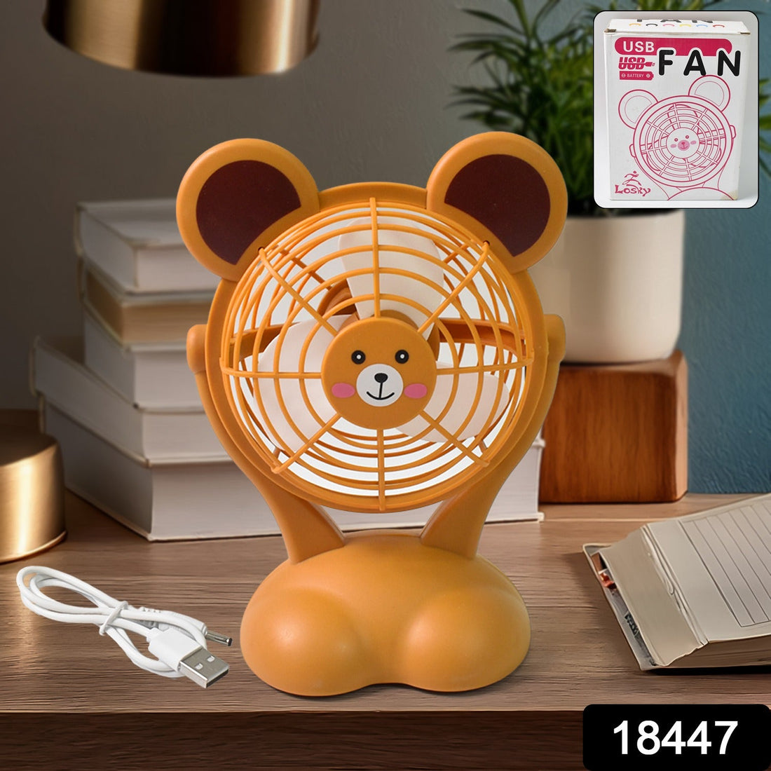 Cute Cat Cartoon Mini Fan