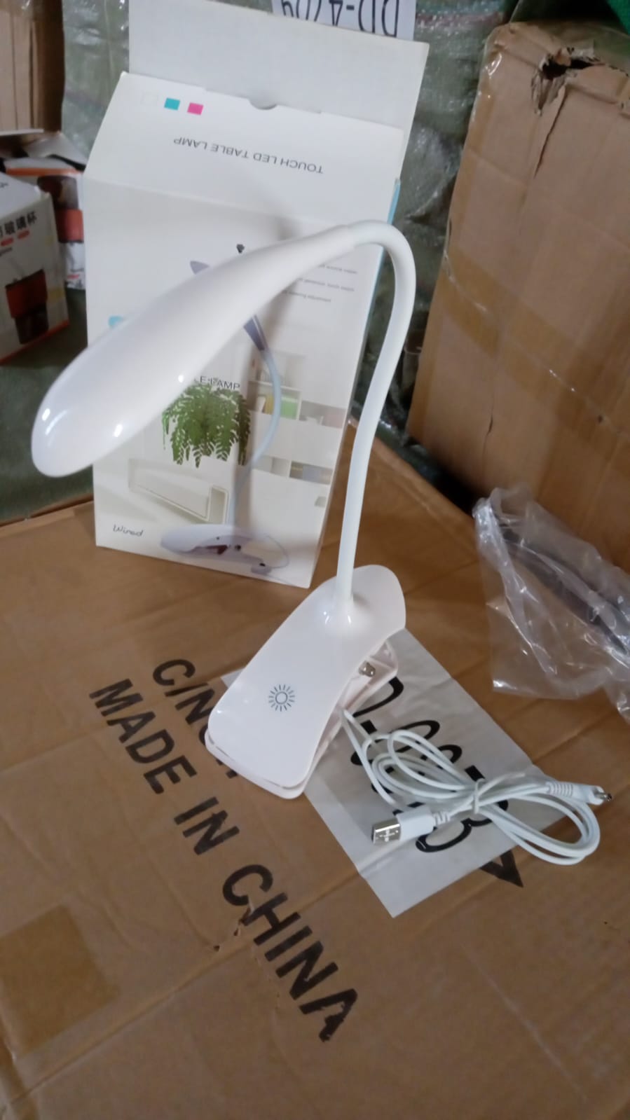 Desk Lamp Adjustable Gooseneck USB Rechargeable 3 modes of Lighting, Reading Lamp for Dorm White, Study Desk lamp Suitable for Girls College Bedroom Reading your brand