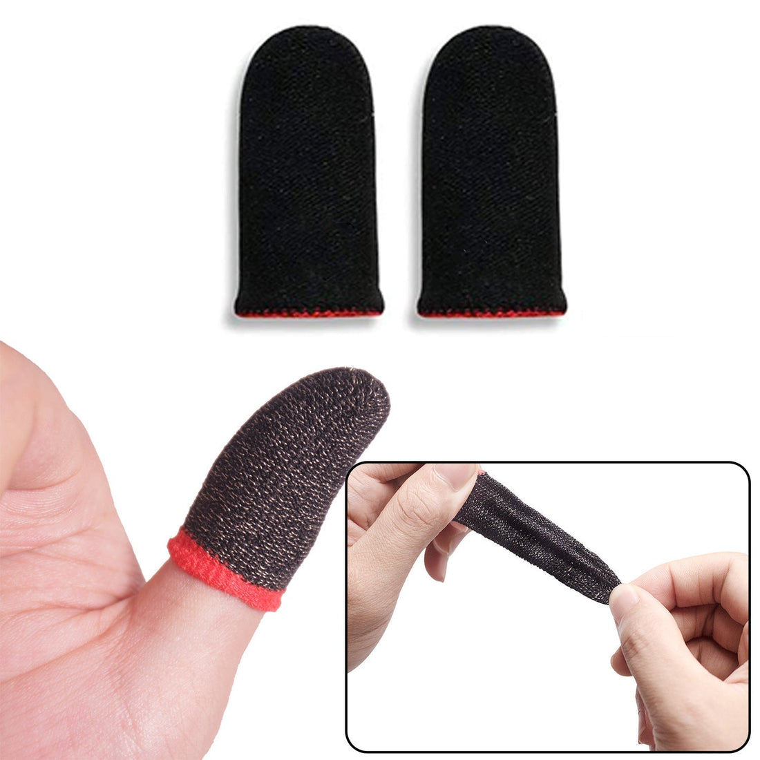 Thumb & Finger Sleeve for Mobile Game, Pubg,Cod,Freefire (1Pair only) your brand