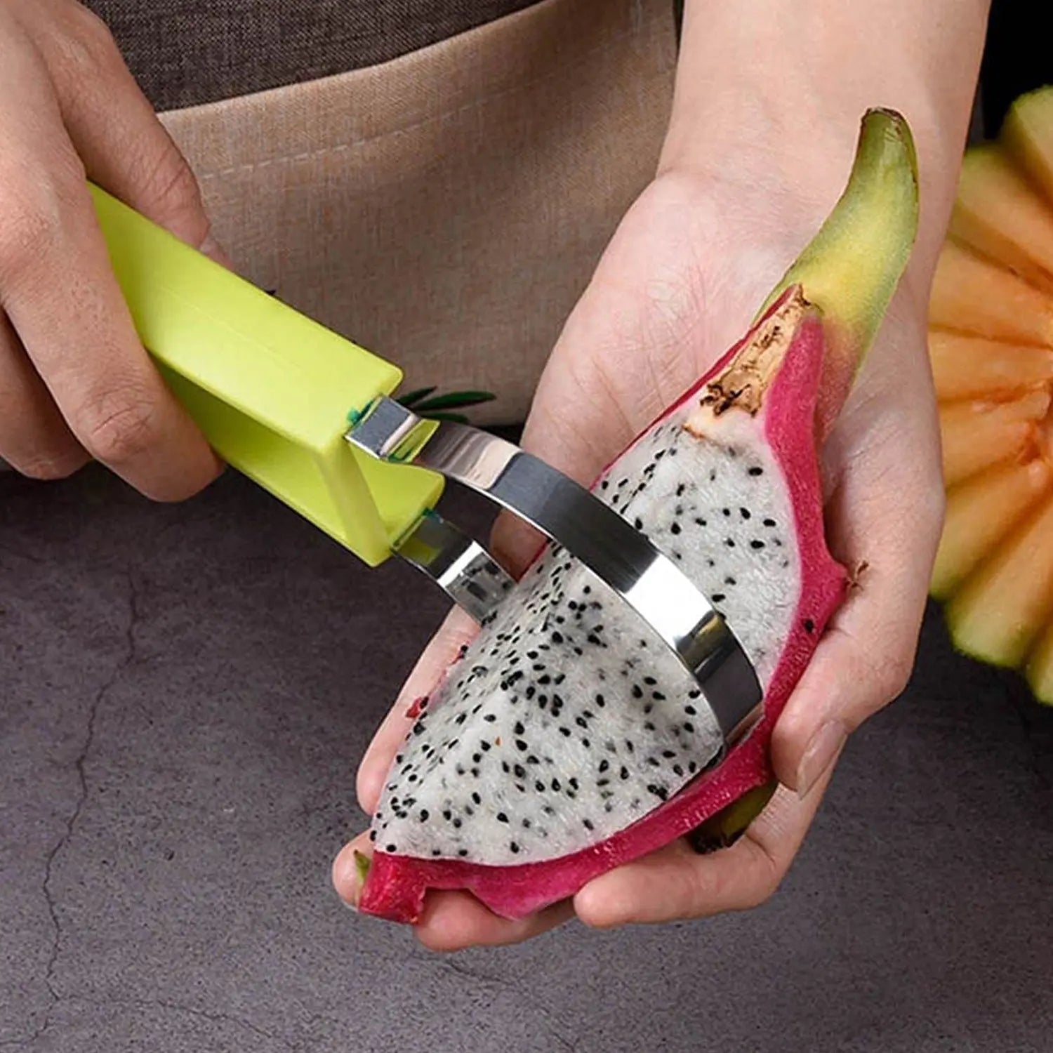 4-in-1 Stainless Steel Fruit Baller & Scooper your brand