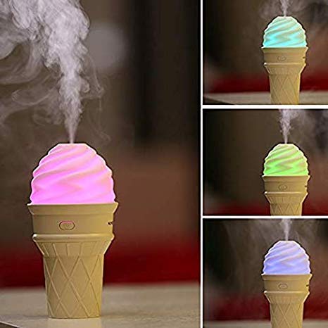 Ice Cream Design LED Humidifier for Freshening Air & Fragrance (Multicoloured) your brand