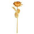 Luxury Decorative Gold Plated Artificial Golden Rose with Premium Box your brand