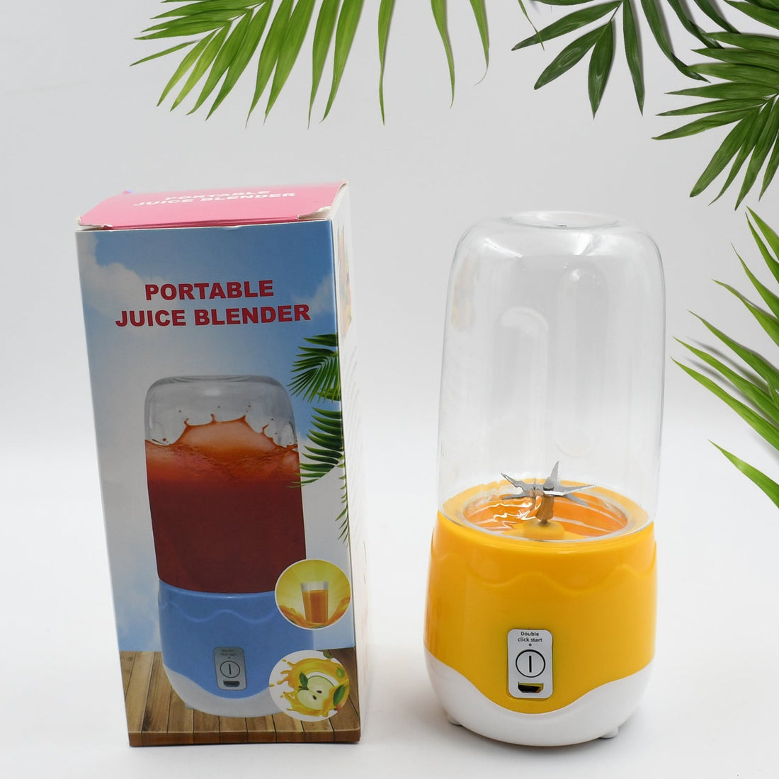 Portable Electric USB Juice Maker 6 blade Blender Grinder Mixer Personal Size, USB Rechargeable Mini Juicer for Smoothies and Shakes with Juicer Cup - 400ml - Shopmania Wholesale