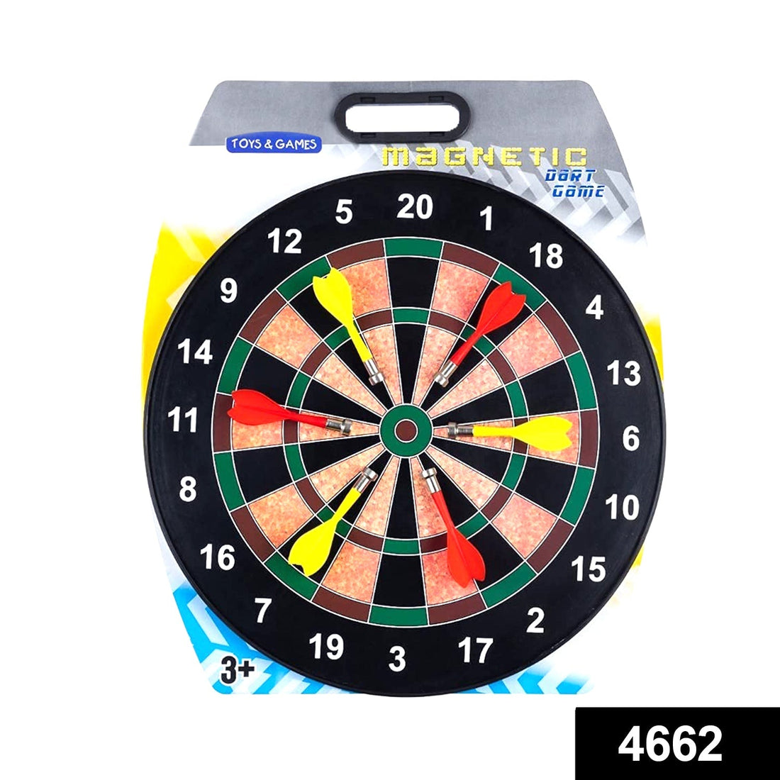 Magnetic dartboard set with portable design for easy storage