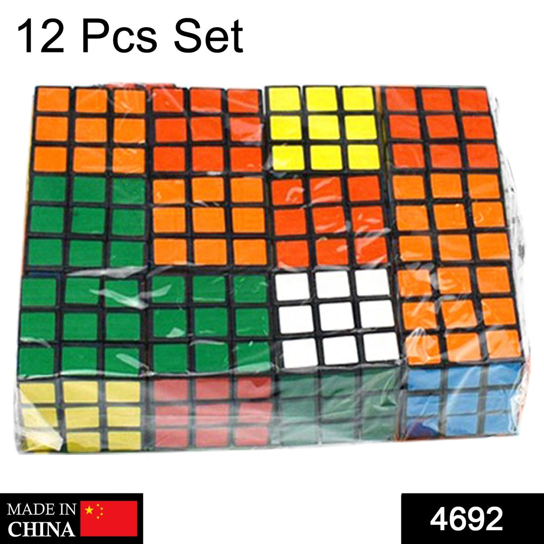 Multicolor speed cube showing different color patterns