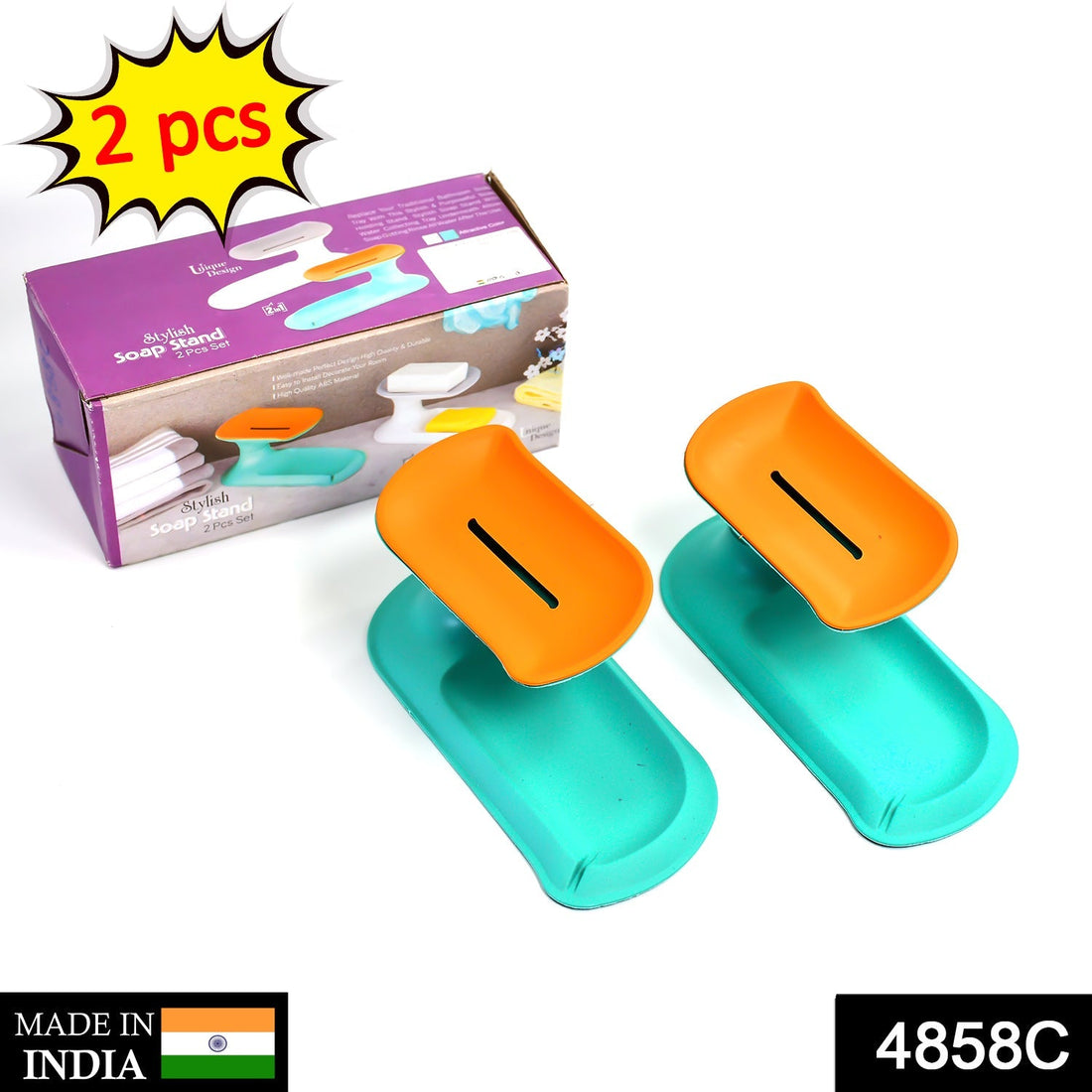 Decorative Storage Holder Box for Bathroom, Kitchen, Easy Cleaning, Soap Saver