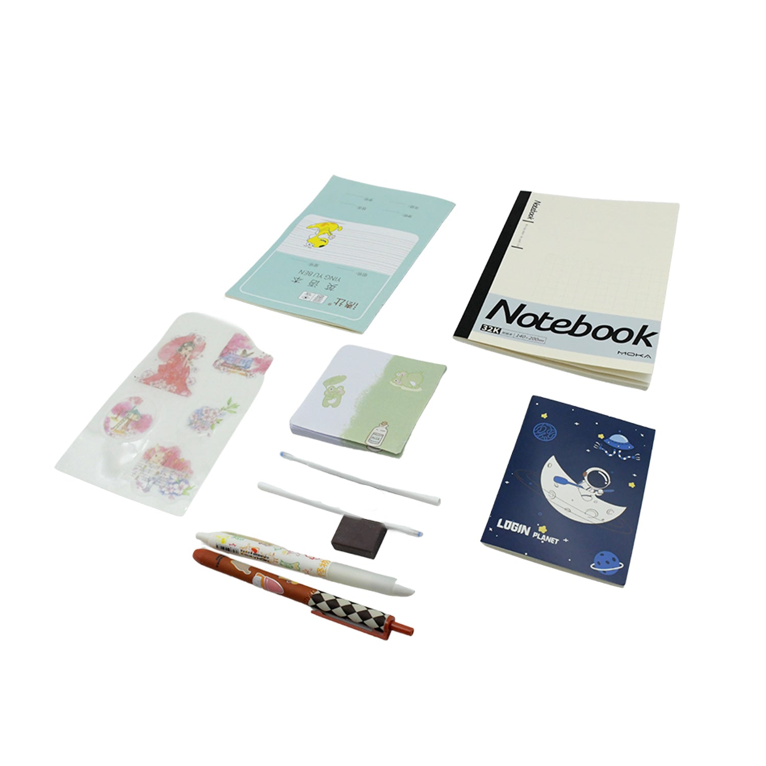 Cartoon Stationery Box  Cartoon Design School Box Book , diary , Pen , Eraser, Sharpner , Sticker & Pen Refill Student Gift School box  (1 box) - Shopmania Wholesale