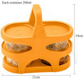 Lunch Box (200 ml each Container) with Attractive Stand - 4 pcs - Shopmania Wholesale