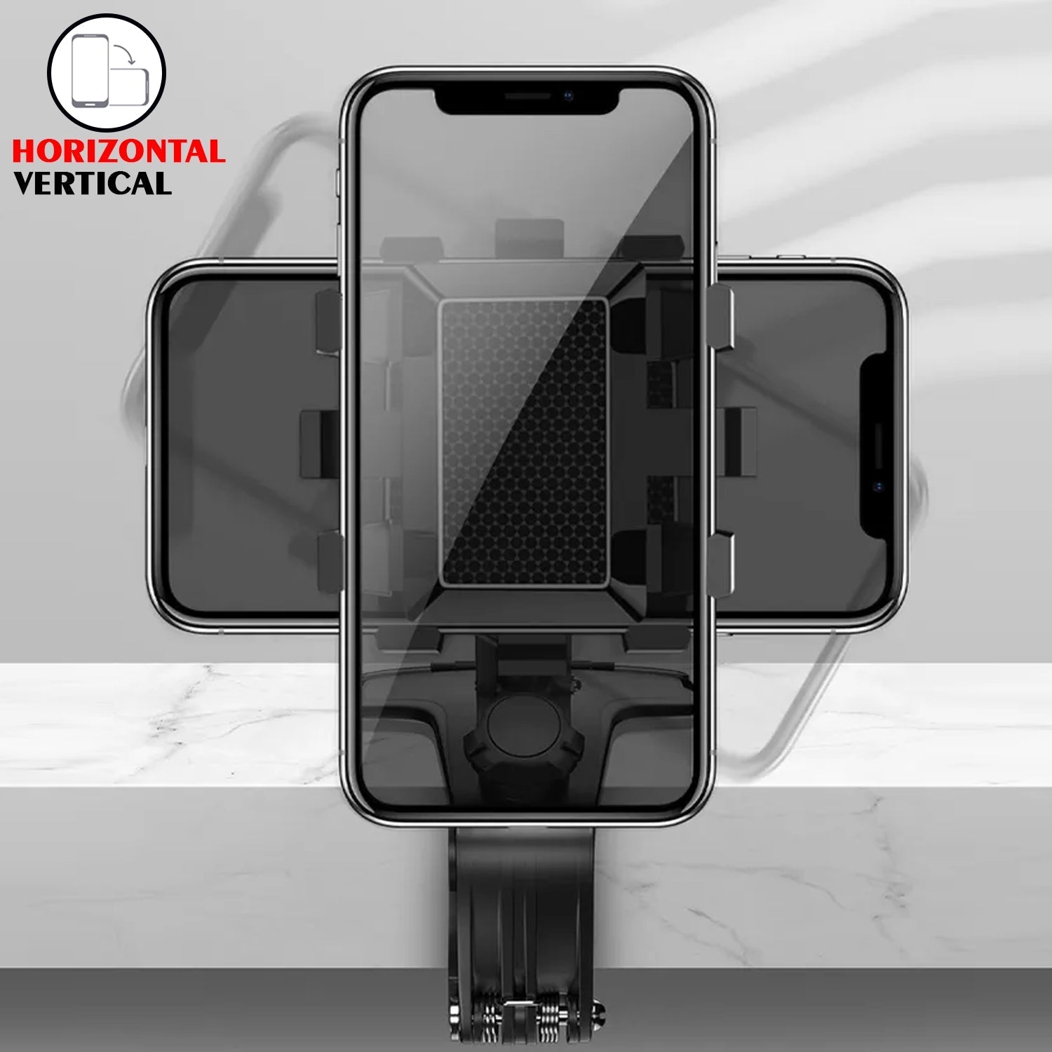 Car Mobile Phone Holder Mount Stand with 360 Degree. Stable One Hand Operational Compatible with Car Dashboard. - Shopmania Wholesale