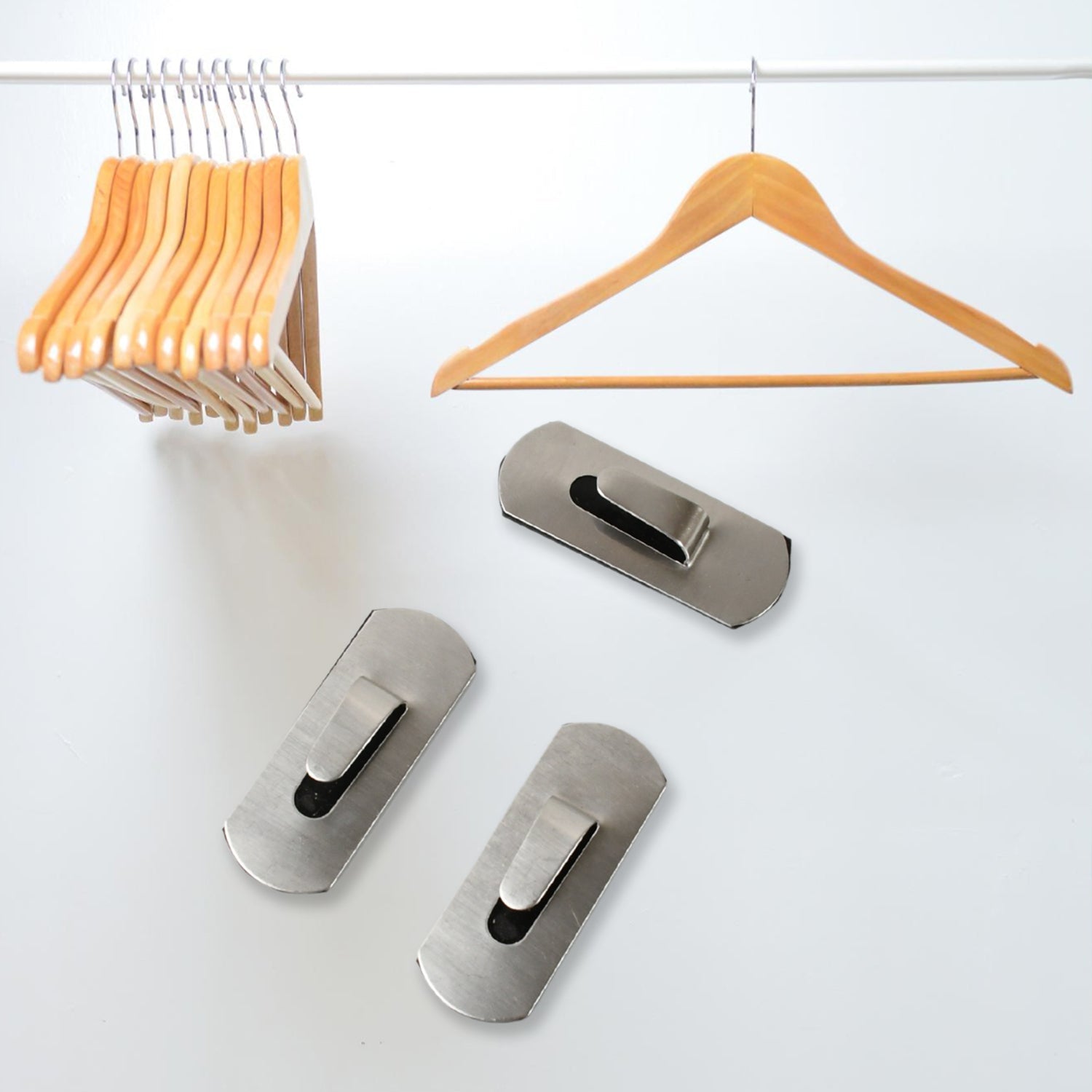 Self- Adhesive Hooks, Heavy Duty Wall Hooks Hangers Stainless Steel Waterproof Sticky Hooks for Hanging Robe Coat Towel Kitchen Bathroom and. your brand