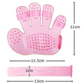 Rubber Pet Cleaning Massaging Grooming Glove Brush your brand