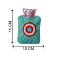 Captain America Print Small Hot Water Bag with Cover for Pain Relief your brand