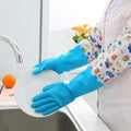 2 Pair Large Blue Gloves For Different Types Of Purposes Like Washing Utensils, Gardening And Cleaning Toilet Etc. - Shopmania Wholesale