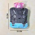 Grey Cat Print Small Hot Water Bag with Cover for Pain Relief your brand