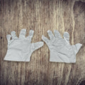 Large disposable gloves for cleaning and protection