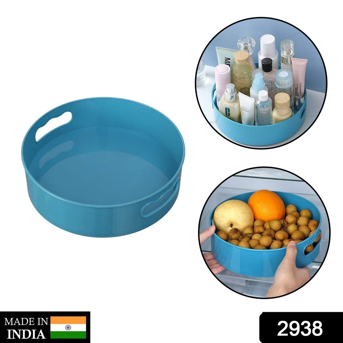 Multi-function rotating tray for organizing items