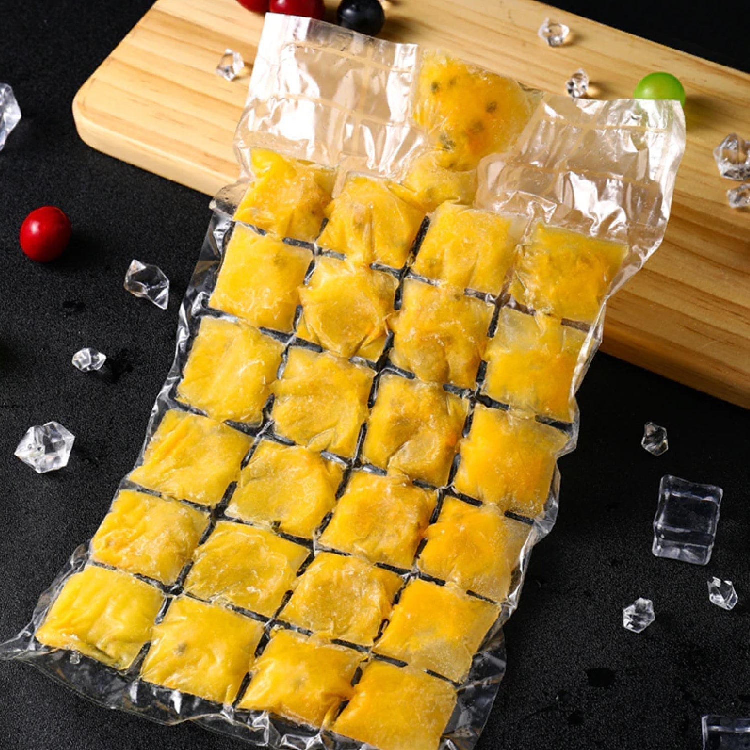Disposable Ice Cube Bags, Stackable Easy Release Ice Cube Mold Trays Self-Seal Freezing Maker,Cold Ice Pack Cooler Bag for Cocktail Food Wine your brand