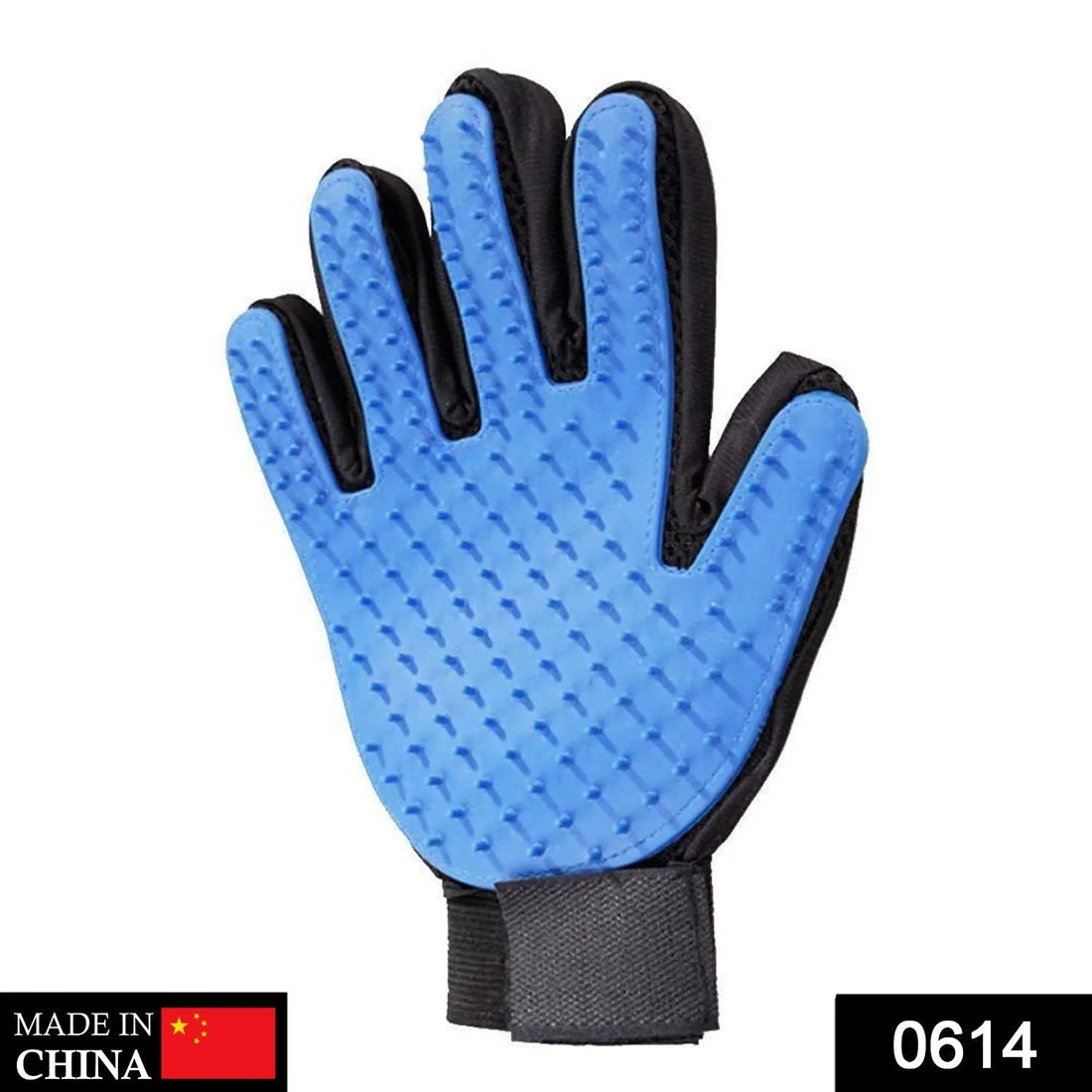 5-finger deshedding glove for pets.