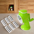 6 in 1 Multi functional Vegetable Cutter & Slicer Hand Machine Cutting, Slice, Cut Thick, Cut Silk All in one –Vegetable Chopper Cutter & Slicing Cutter Barrel - Vegetable Grater with 6 Removable Blades - Shopmania Wholesale
