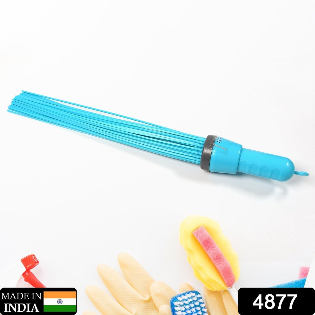 Plastic stick broom for cleaning