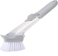 Home & Kitchen Cleaning Brushes, Scrubber, Soap Dispenser Scrub Brush for Pans Pots and Bathtub Sink (2 In 1) your brand
