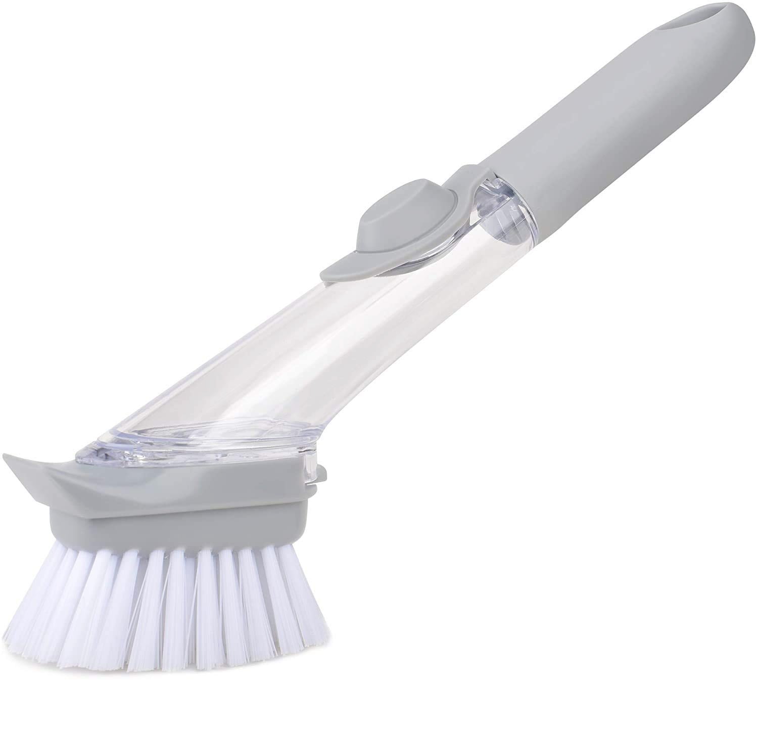 Home & Kitchen Cleaning Brushes, Scrubber, Soap Dispenser Scrub Brush for Pans Pots and Bathtub Sink (2 In 1) your brand