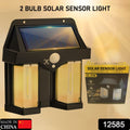 Outdoor Solar Wall Lamp Outdoor Waterproof High Quality Lamp Induction Garden Lamp Garden Villa Night Lamp Double Lamp Light (1 Pc) your brand