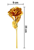 Luxury Decorative Gold Plated Artificial Golden Rose with Premium Box your brand