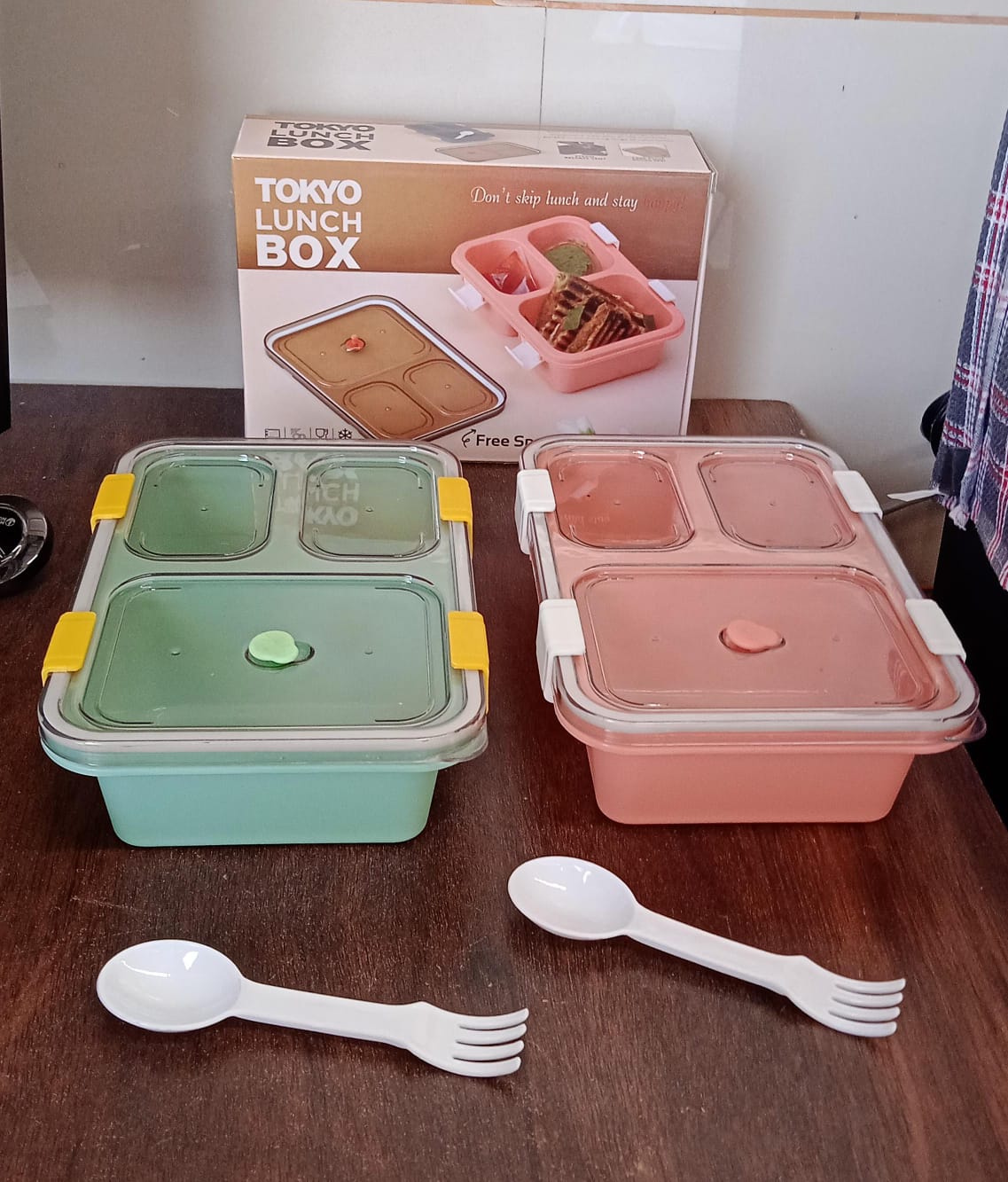 Plastic Lunch Box for Kids, Lunch Box for Kids 3 Compartment Insulated Lunch Box Tiffin Box for Boys, Girls, School & Office Men (3 Compartment Lunch Box) - Shopmania Wholesale