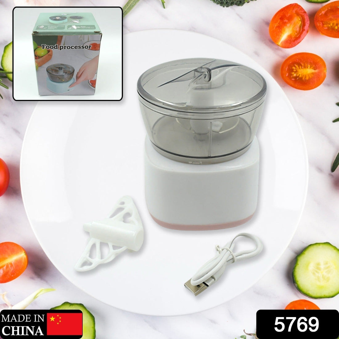 Portable Mini Food Processor Chopper Electric Veggie Chopper 3 Blades With Charching Cable Type C, Vegetable Chopper, Garlic Chopper Food Grinder for Chopping Ginger, Pepper Chili, Onion, Fruit, Meat your brand