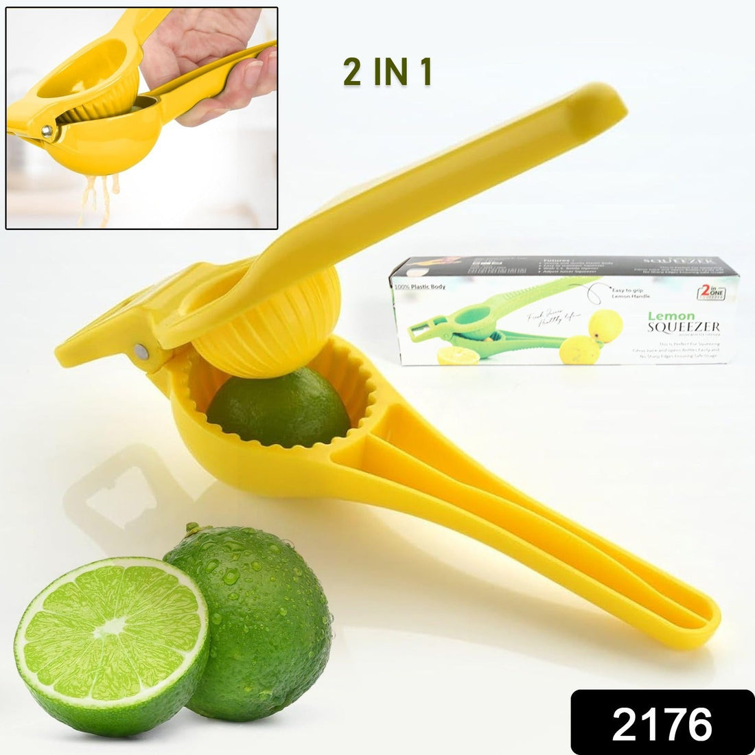 Kitchen 2 in 1 Unbreakable Lemon Squeezer and Bottle Opener (1 Pc) - Shopmania Wholesale