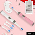 Adult Waterproof Electric Toothbrush Strong Sonic Charging with 4 Toothbrush Head and a toothbrush holder your brand