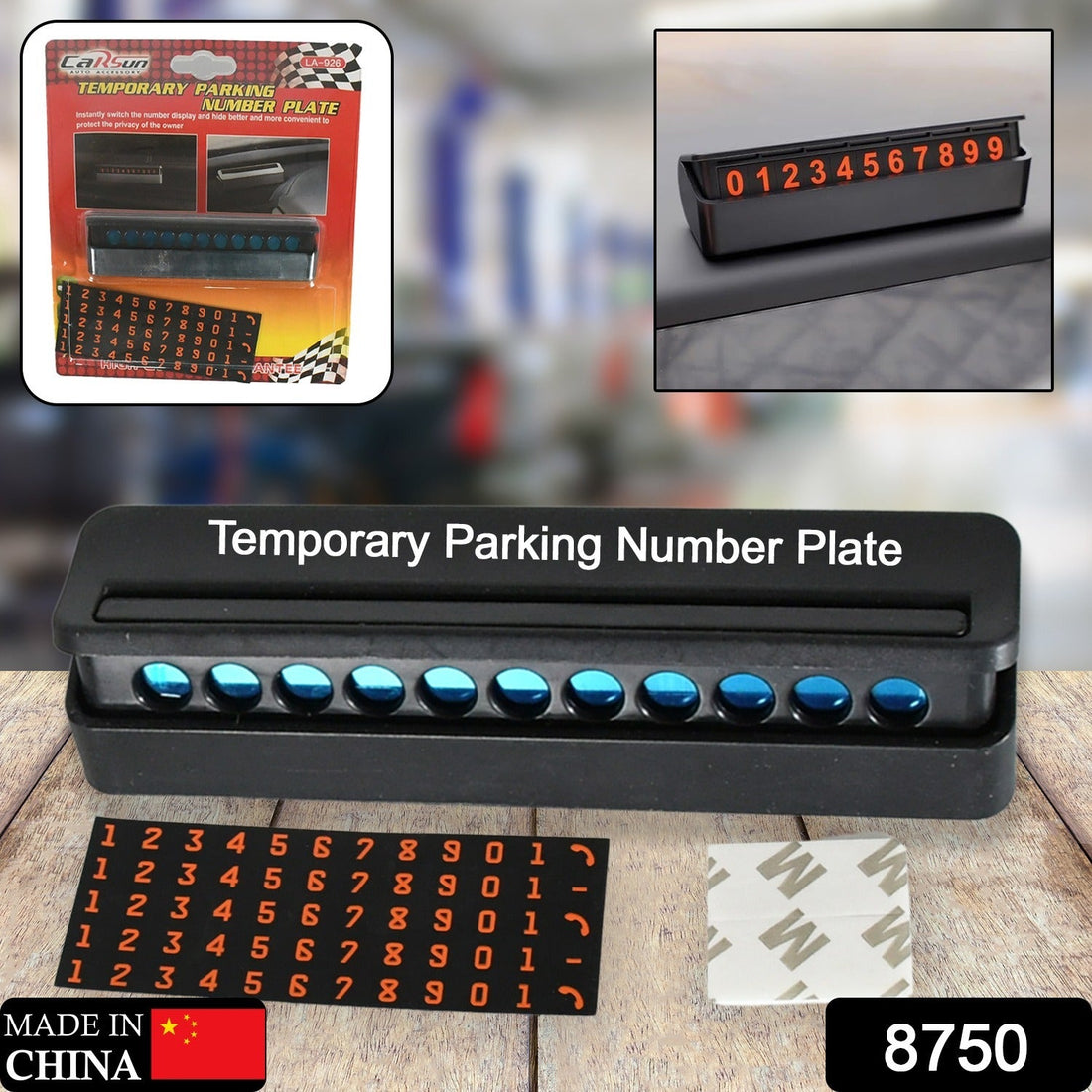Temporary Car Parking Mobile Number Display with Magnetic Numbers Stickers,Car Parking Magnetic Mobile/Telephone Number Plate (1Pc)   - Shopmania Wholesale