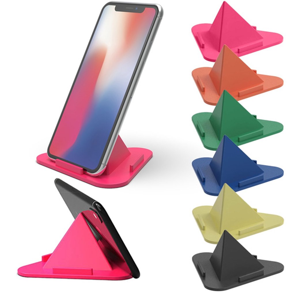 Universal Portable Three-Sided Pyramid Shape Mobile Holder Stand your brand