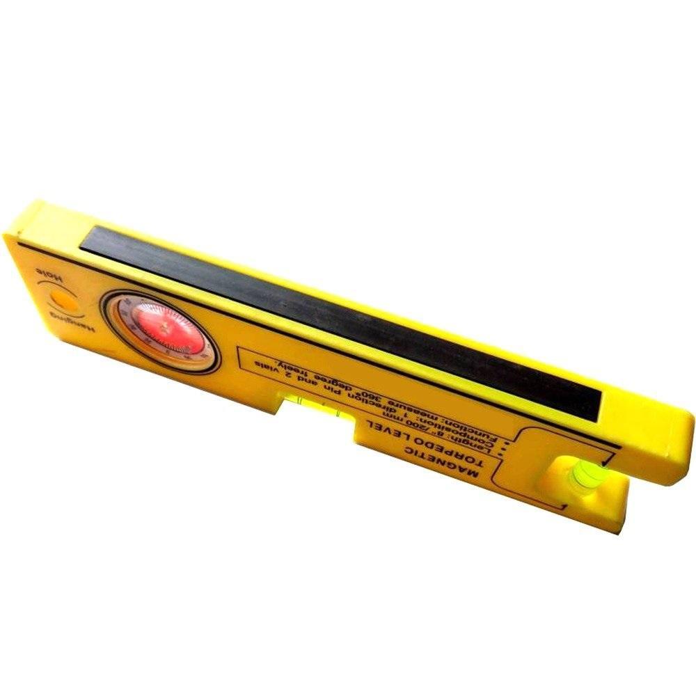 8-inch Magnetic Torpedo Level with 1 Direction Pin, 2 Vials and 360 Degree View your brand
