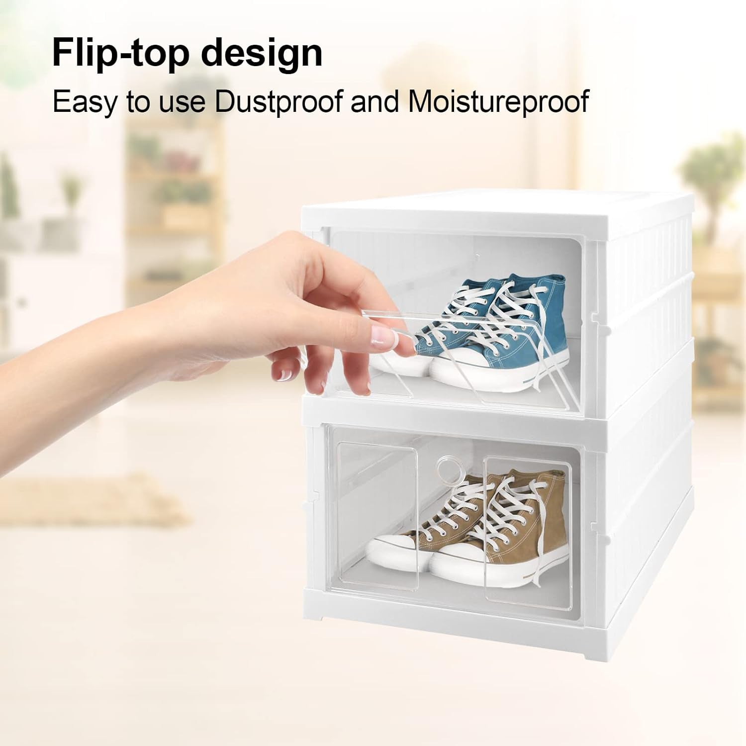Stackable Multifunctional Storage, for Clothes Foldable Drawer Shelf Basket Utility Cart Rack Storage Organizer Cart for Kitchen, Pantry Closet, Bedroom, Bathroom, Laundry (2 / Layer 1 Pc) - Shopmania Wholesale