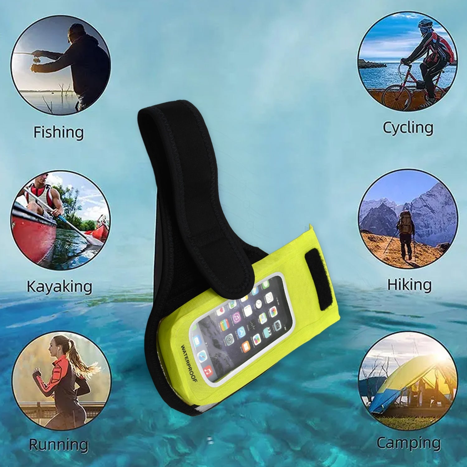 Sports Wrist Bag Running Arm Band Running Armband Phone Arm Pouch Case Cellphone Arm Band Phone Arm Case Holder Sports Phone Armbands Running Phone Holder (1 Pc) - Shopmania Wholesale