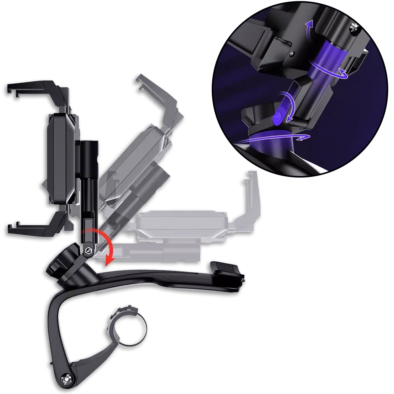 Car Mobile Phone Holder Mount Stand with 360 Degree. Stable One Hand Operational Compatible with Car Dashboard. - Shopmania Wholesale