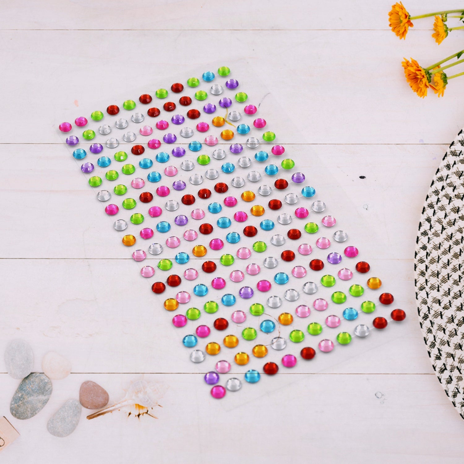 SpaceSelf Adhesive Multi Size Shaped Shining Stones Crystals Stickers For Art & Craft, Mobile Phone Decoration, Jewelery Making, School Projects, Creative Work - Shopmania Wholesale