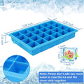 Silicone Ice Cube Trays 24 Cavity Per Ice Tray [Multicolour] your brand