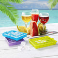 Silicone Ice Cube Trays 24 Cavity Per Ice Tray [Multicolour] your brand