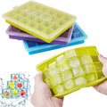 Silicone Ice Cube Trays 24 Cavity Per Ice Tray [Multicolour] your brand