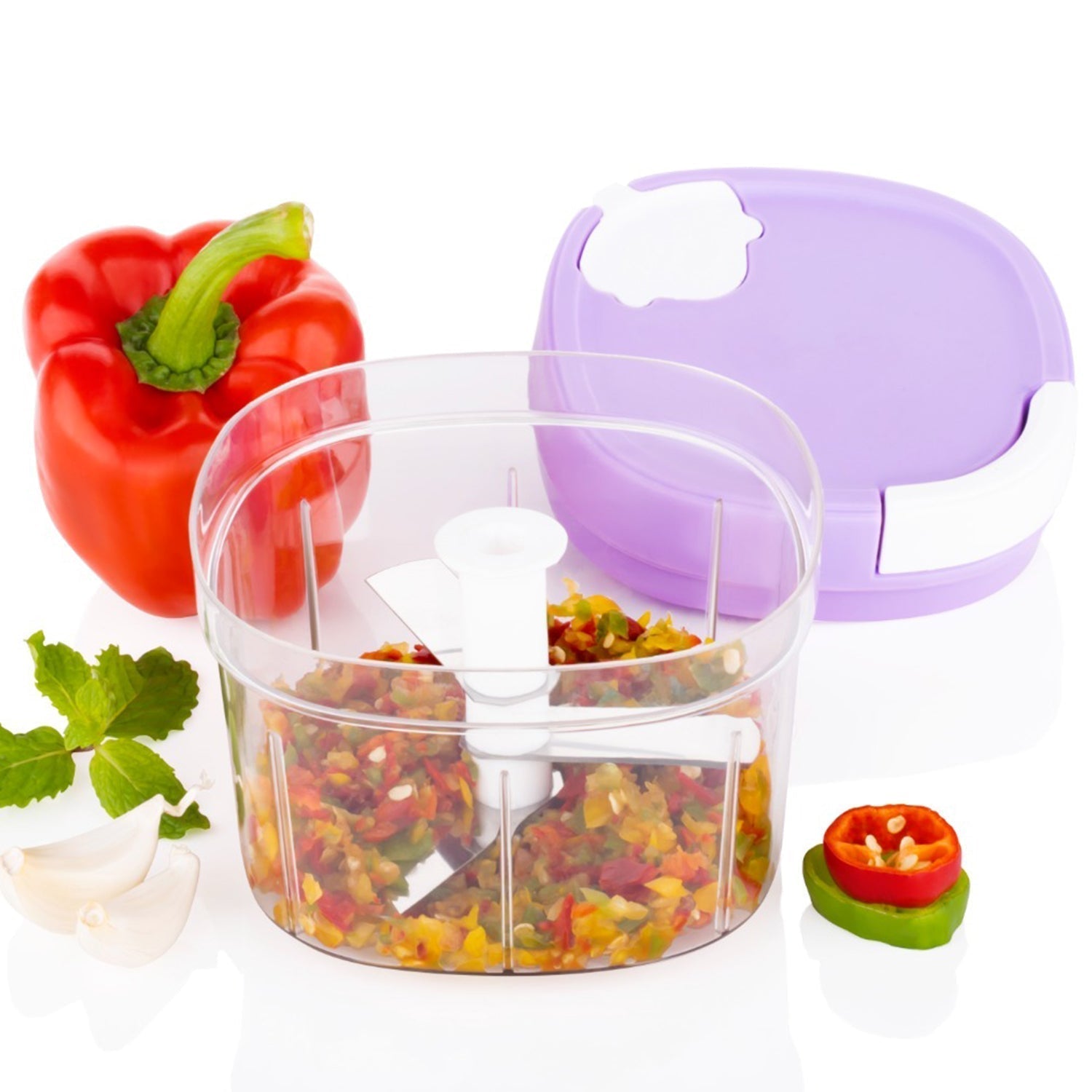 Handy Chopper and Slicer Used Widely for chopping and Slicing of Fruits, Vegetables, Cheese Etc. Including All Kitchen Purposes your brand