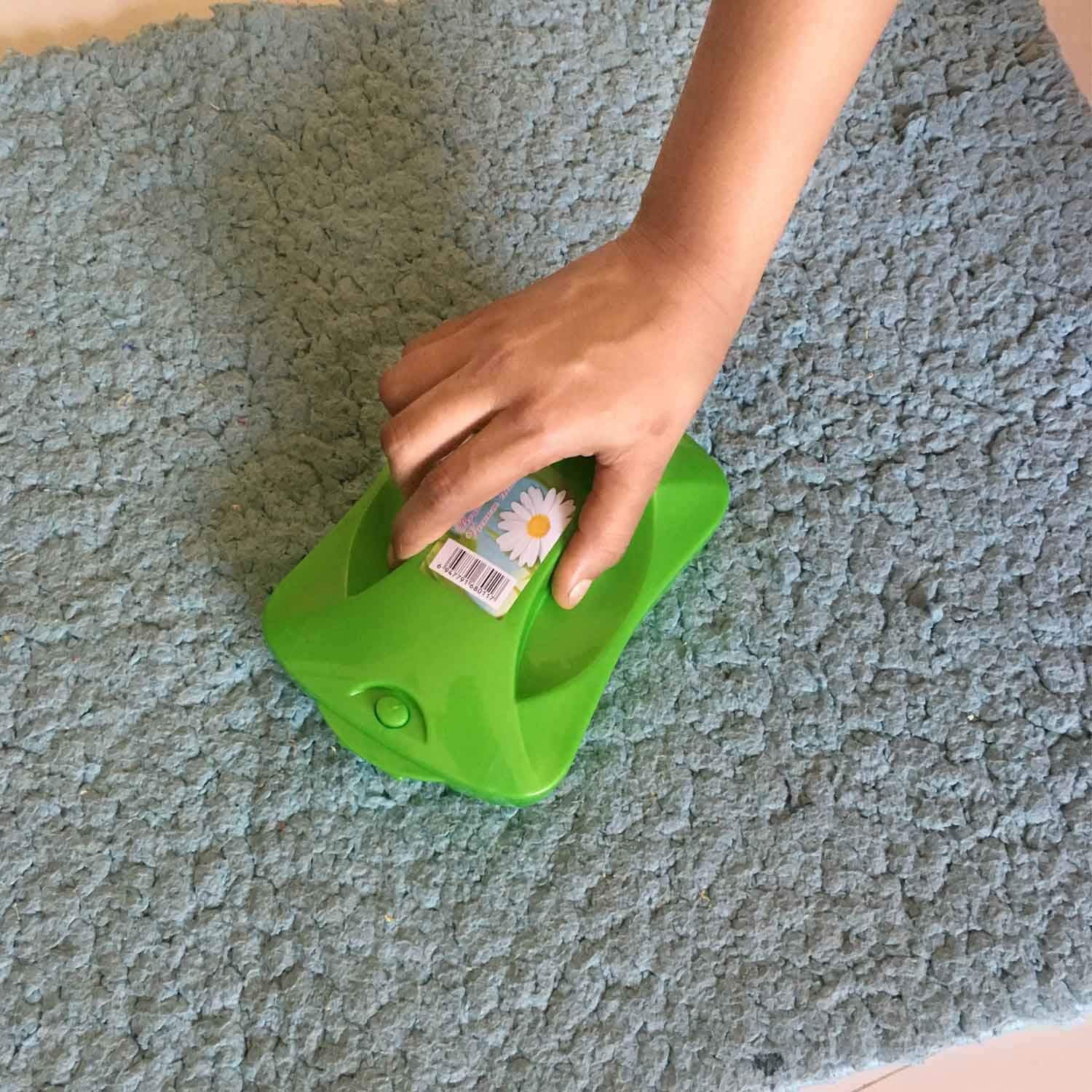 Plastic Handheld Carpet Roller Brush Cleaning with Dust Crumb Collector, Wet, and Dry Brush your brand