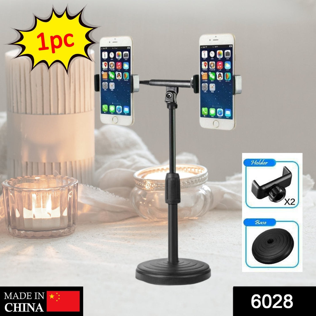 Adjustable mobile phone stand for online classes, versatile use